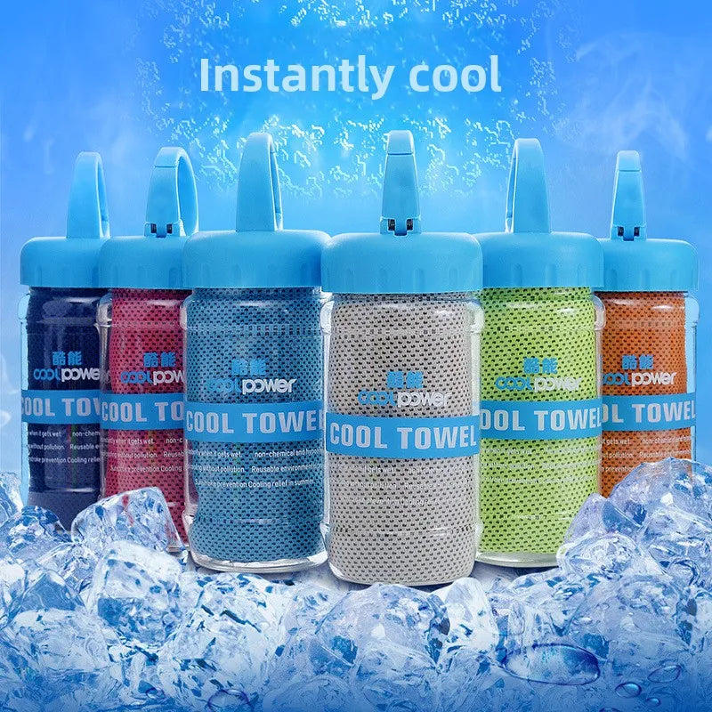 Cooling and sweat-absorbing cool towel